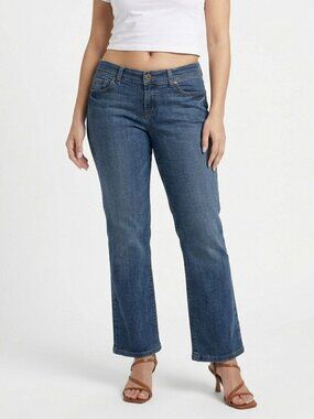 DKNY Jeans Ludlow Y2K Bootcut Medium Wash Stretch Denim Jeans Petite Size 14L